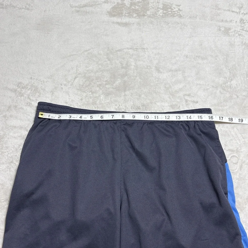 Nike Athletic Shorts Mens Large Blue FitDry Brief Lined Embroidered Logo Vintage